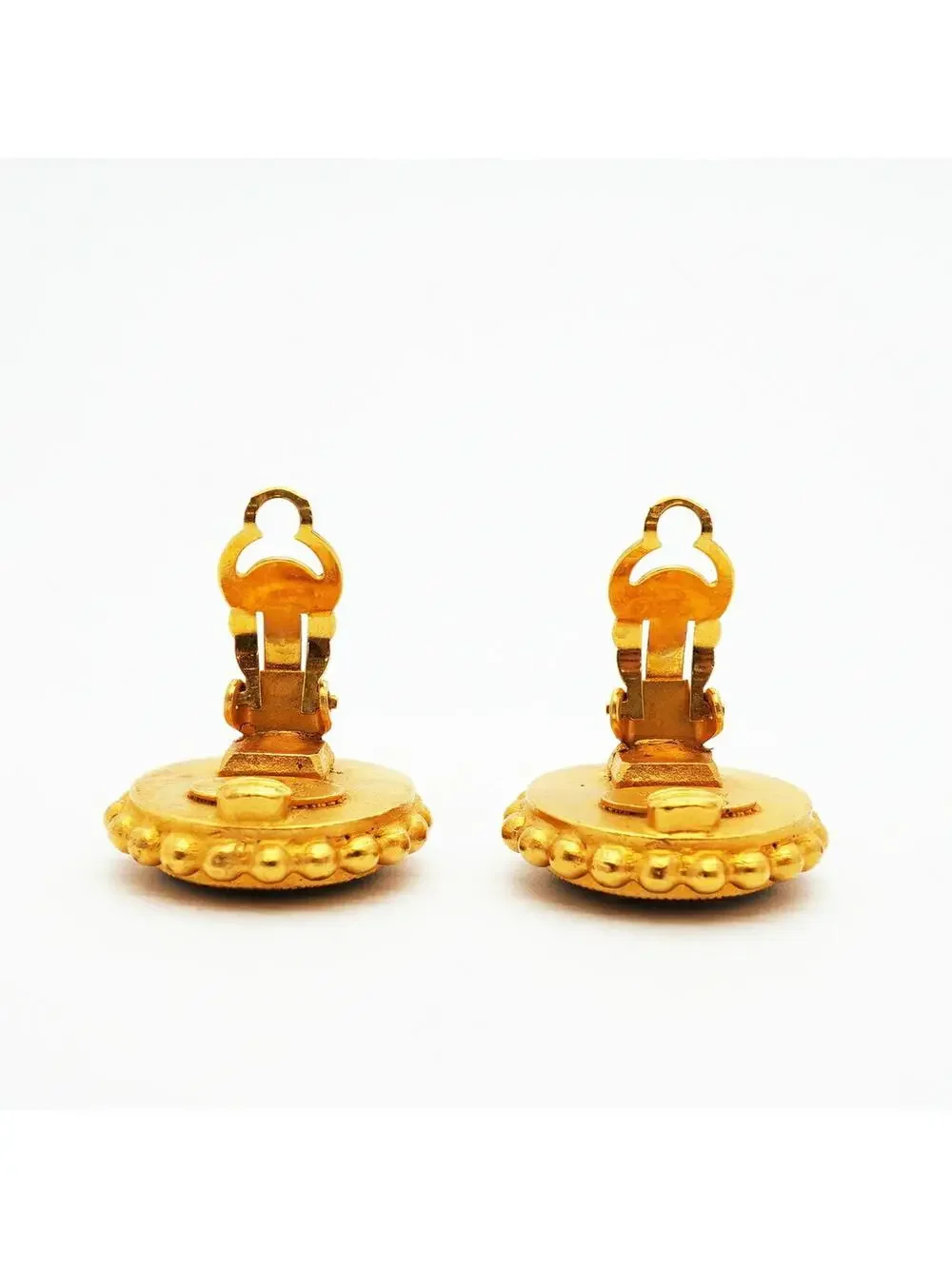 Chanel Cc Logo Clip-On Earrings Metal #357911C74B